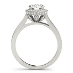 Diamond Round Halo Engagement Ring
