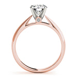 14K Rose Gold 1 ct Diamond Engagement Ring Solitaire