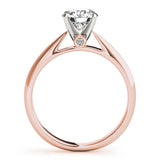 14K Rose Gold 1 ct Diamond Engagement Ring Solitaire