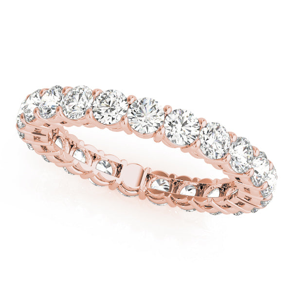 14K Rose Gold Diamond Wedding Ring