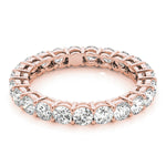 14K Rose Gold Diamond Wedding Ring