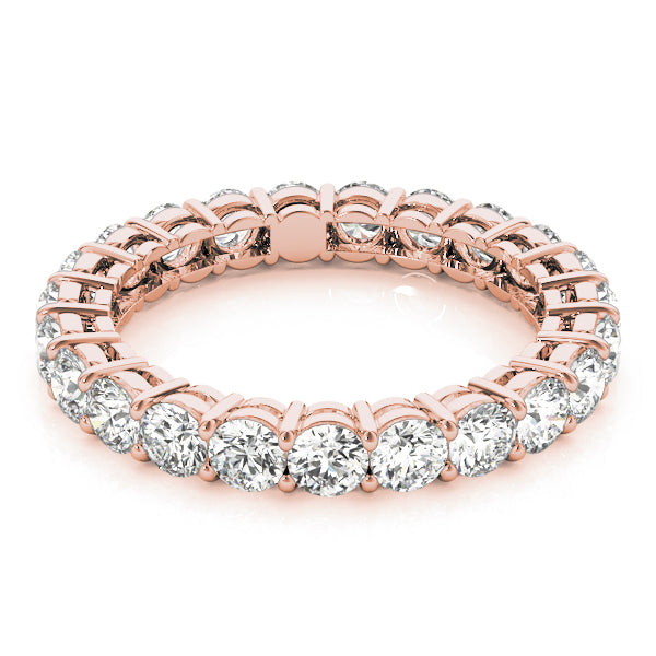 14K Rose Gold Diamond Wedding Ring