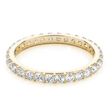 14K Yellow Gold 3/8 ct Diamond Wedding Band