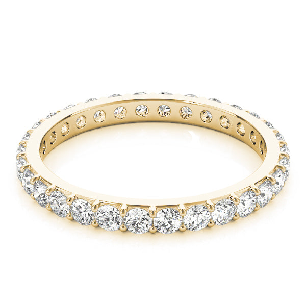 14K Yellow Gold 3/8 ct Diamond Wedding Band