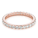 14K Rose Gold Diamond Wedding Ring