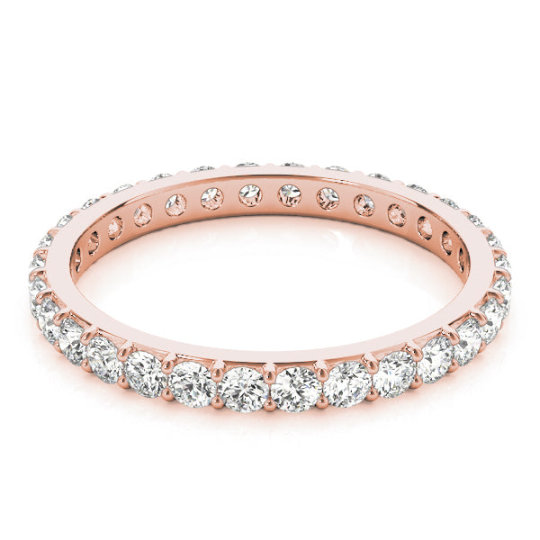 14K Rose Gold Diamond Wedding Ring