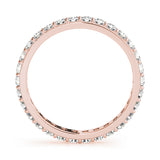 14K Rose Gold Diamond Wedding Ring