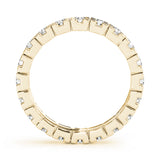 14K Yellow Gold 7/8 ct Diamond Wedding Band