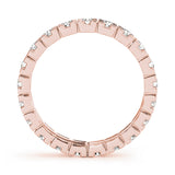 14K Rose Gold Diamond Wedding Ring