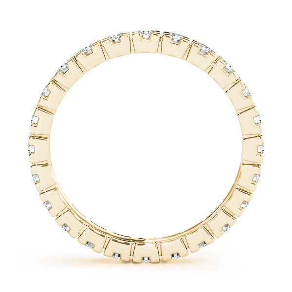 14K Yellow Gold 3/8 ct Diamond Wedding Band