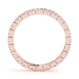 18K Rose Gold Diamond Wedding Ring