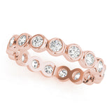 14K Rose Gold 5/8 ctw Diamond Wedding Band