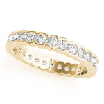 18K Yellow Gold 7/8 ct Diamond Wedding Band