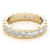 18K Yellow Gold 7/8 ct Diamond Wedding Band