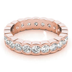 Rose Gold 7/8 ct Diamond Wedding Band