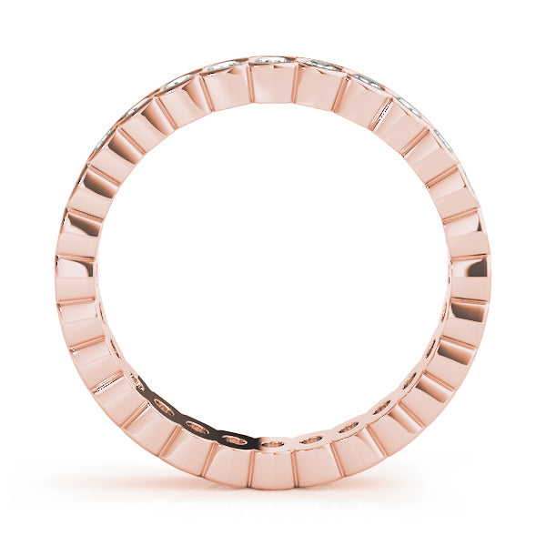 Rose Gold 7/8 ct Diamond Wedding Band