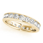 14K Yellow Gold 7/8 ct Diamond Wedding Band