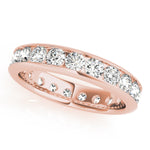 18K Rose Gold Diamond Wedding Ring