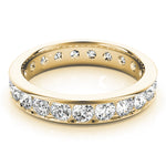 14K Yellow Gold 7/8 ct Diamond Wedding Band