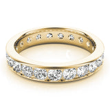 14K Yellow Gold 7/8 ct Diamond Wedding Band