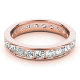 18K Rose Gold Diamond Wedding Ring