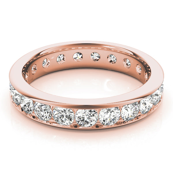 18K Rose Gold Diamond Wedding Ring