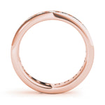 18K Rose Gold Diamond Wedding Ring