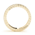 18K Yellow Gold 3/8 ct Diamond Wedding Band