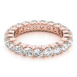 18K Rose Gold 3ct Diamond Wedding Band