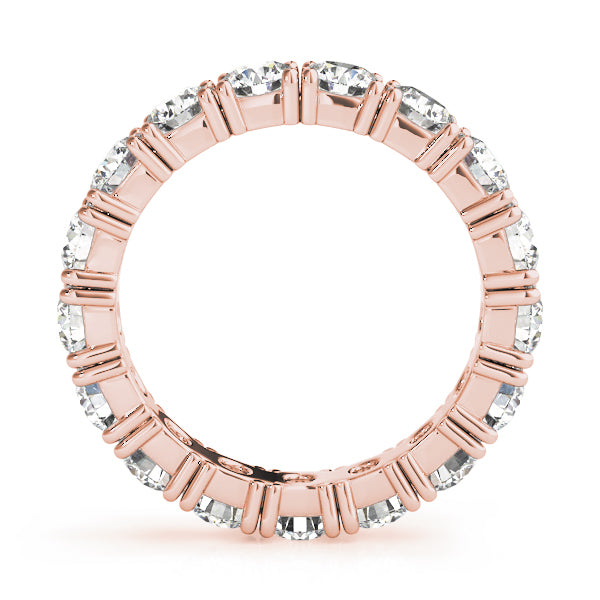 18K Rose Gold 2.38 CT Diamond Wedding Band