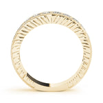 14K Yellow Gold Round Diamond Wedding Ring