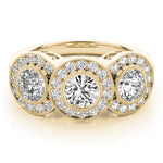 14K Yellow Gold 1.05 ctw Round Diamond Engagement Ring