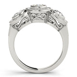 3-Stone Round Diamond Engagement Ring