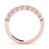 18K Rose Gold Multi-Diamond Wedding Ring