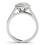Round Diamond Halo Engagement Ring