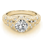 18K Yellow Gold 1.2 ctw Vintage Diamond Ring