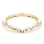 14K Yellow Gold 0.21 CT Diamond Wedding Band