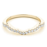 14K Yellow Gold 0.21 CT Diamond Wedding Band