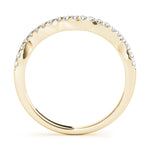 14K Yellow Gold 0.21 CT Diamond Wedding Band