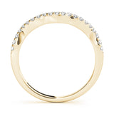 14K Yellow Gold 0.21 CT Diamond Wedding Band
