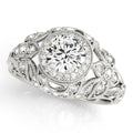 Round Diamond Halo Engagement Ring