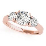 14K Rose Gold 1.5ctw Round Diamond Engagement Ring