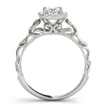 Oval Diamond Halo Engagement Ring