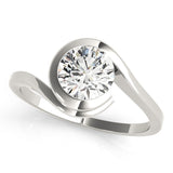 0.5 CT Round Diamond Engagement Solitaire Ring