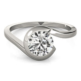 0.5 CT Round Diamond Engagement Solitaire Ring