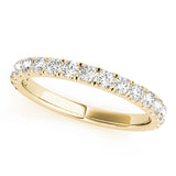 18K Yellow Gold 1 CT Diamond Wedding Band