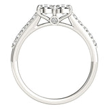 Round Diamond Two-Stone Fashion Ring
