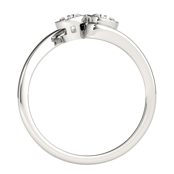 1 Carat Round Diamond Two-Stone Ring