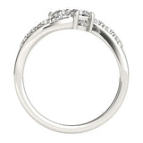 Round Diamond Two-Stone Fashion Ring