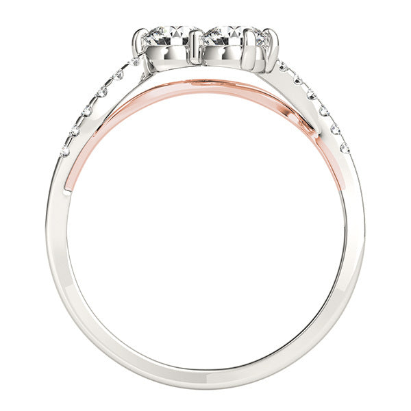 Multi-Diamond 14K Gold Fashion Statement Ring